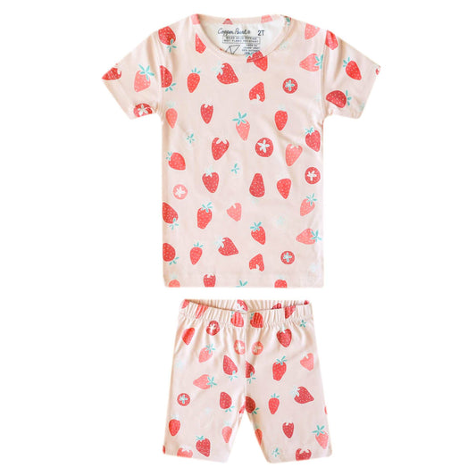 Strawberry 2 Piece Short Sleeve Pajama Set