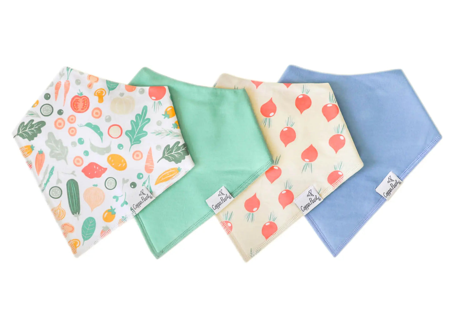 Veggies Bandana Bib Set (4-pack)