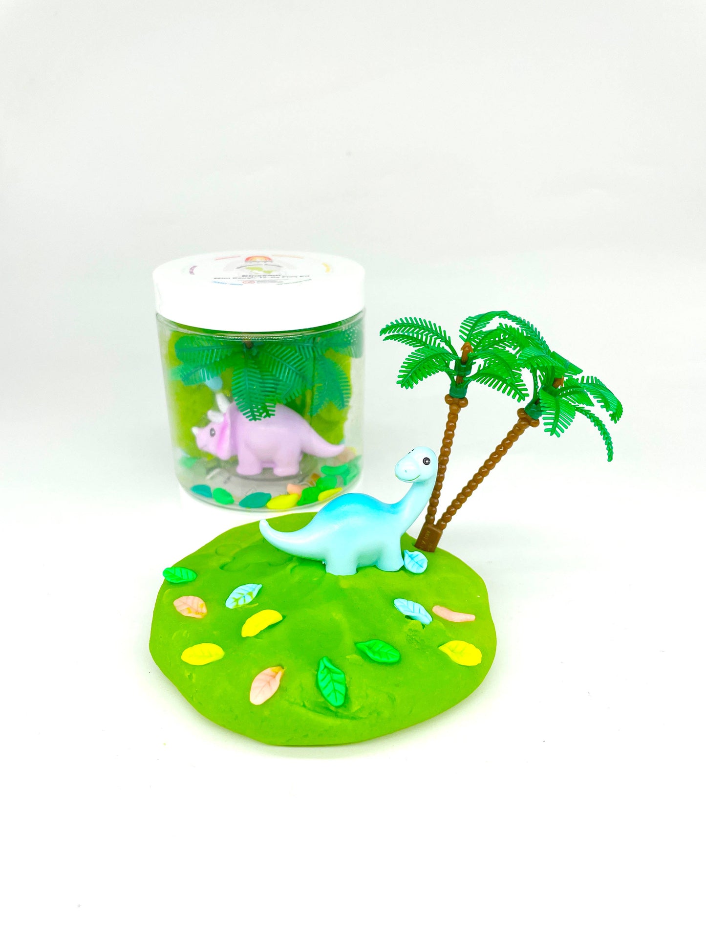 Dinosaur (Watersmellon) Mini Play Dough-To-Go Kit