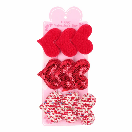 Valentine's Day - Hairbow 3Pc Set