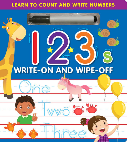 123s Write-On and Wipe-Off: Learn to Count and Write Numbers